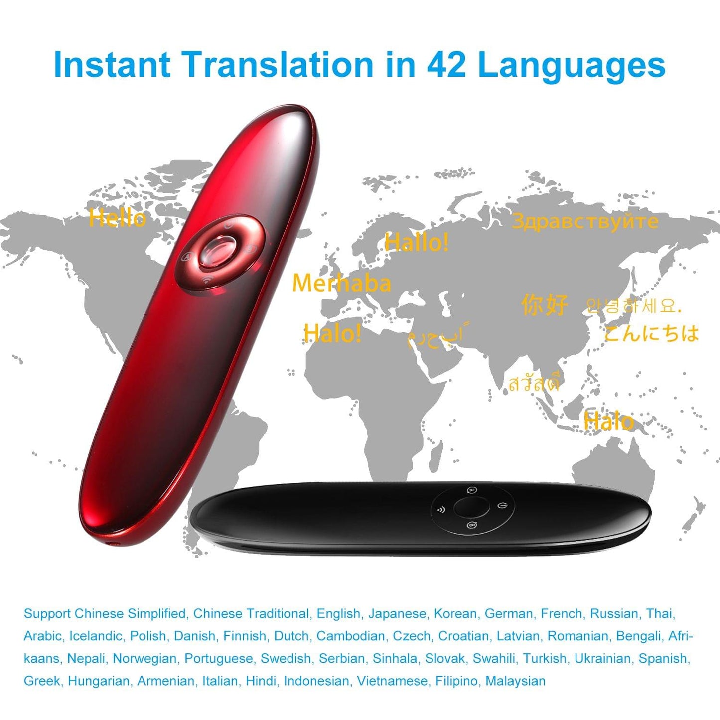 boeleo Portable Smart Voice Translator Device 42 Languages