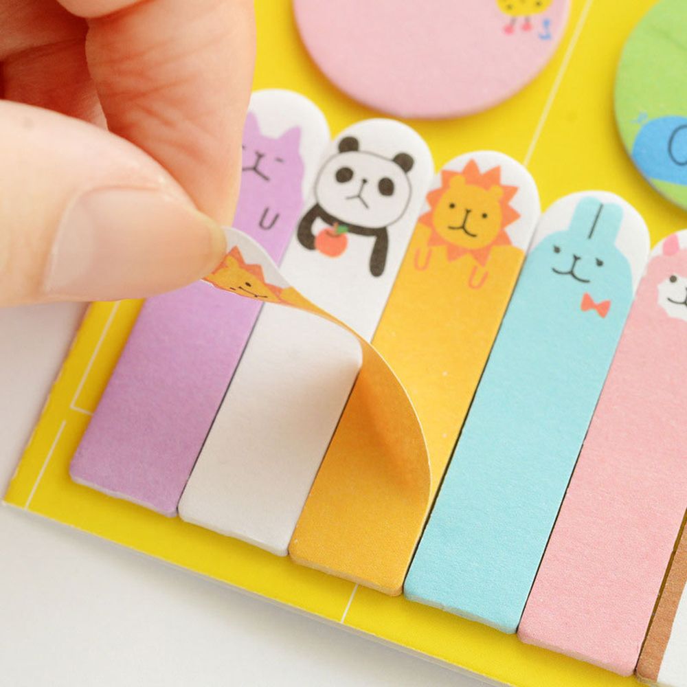 Cute Cartoon Animal Sticky Notes Self Adhesive Week Plan - Style 6