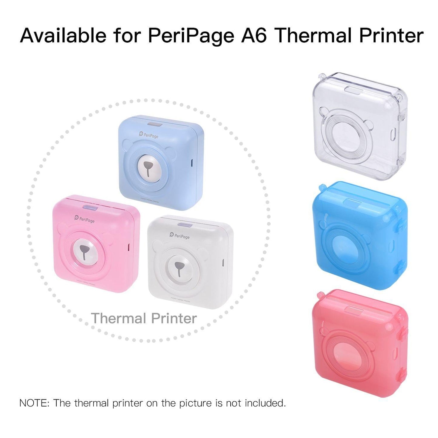 PeriPage A6 Thermal Printer Plastic Case with Strap