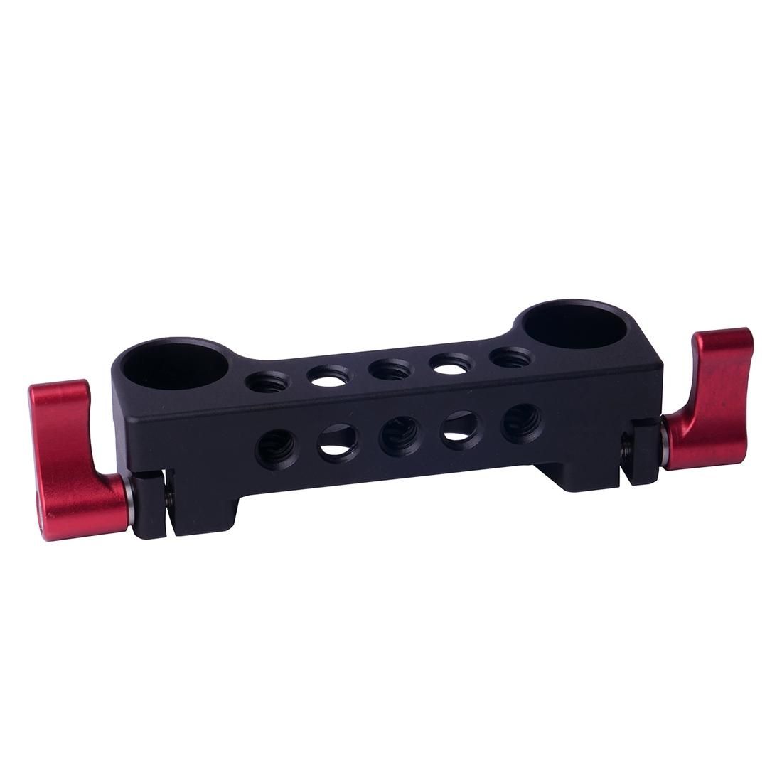 WARAXE 1970 Dual Railblock Connector Support Bracket for 15mm Rail Rod Support System (Grey)