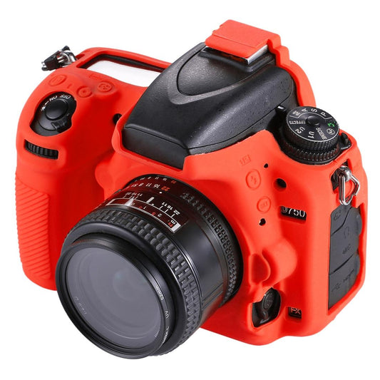 PULUZ Soft Silicone Protective Case for Nikon D750 (Red)