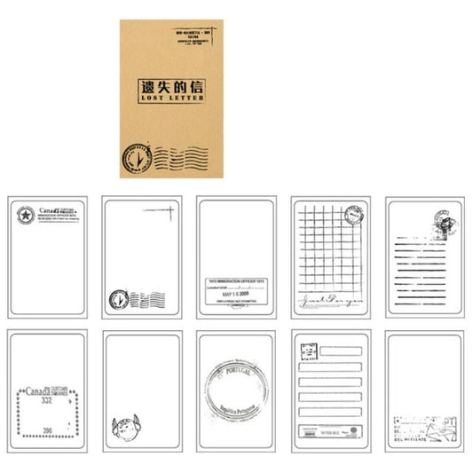 2 PCS Vintage Leather Note Paper Season End Series Creative Translucent Hand Item Material Decoration (Commemoration)