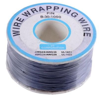 Wrapping Wire Wrap Black 300 Meters AWG30 Cable (Grey)