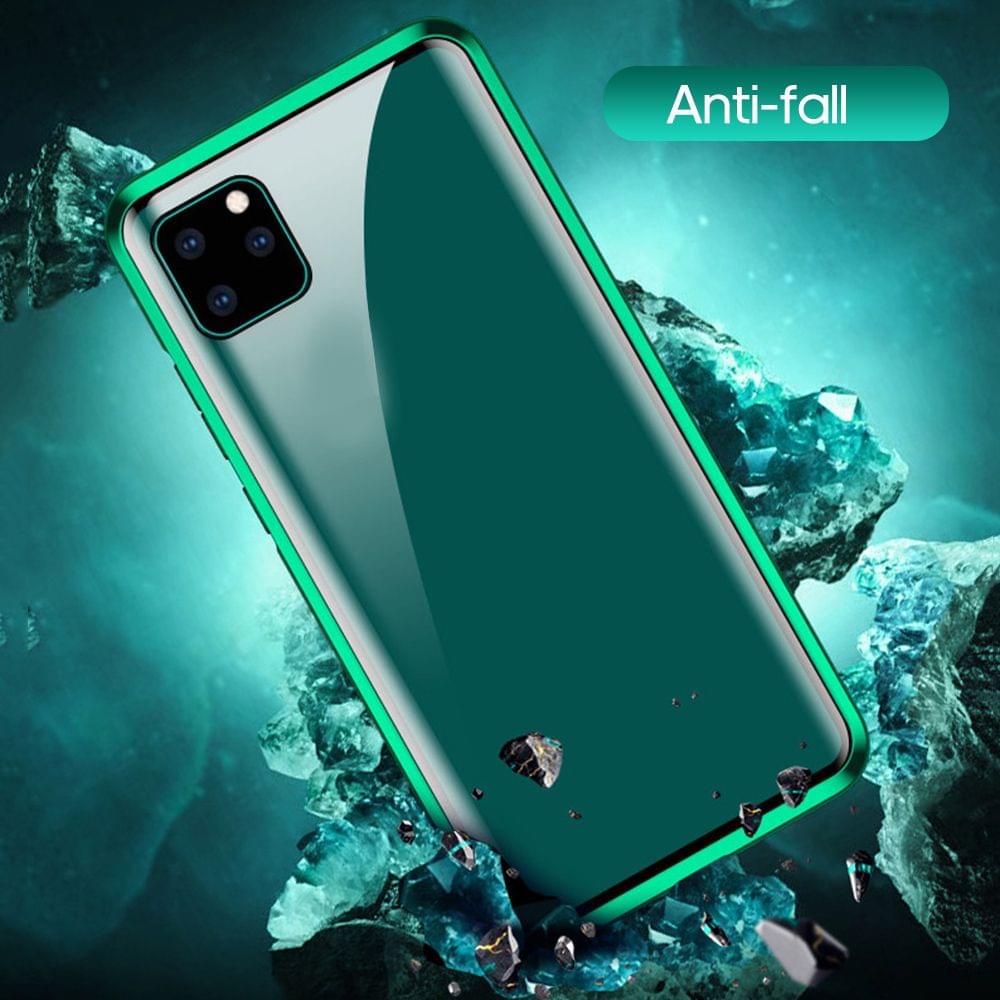 Phone Cover Double-sided Glass Compatible with iPhone - Green&iphone 11 pro