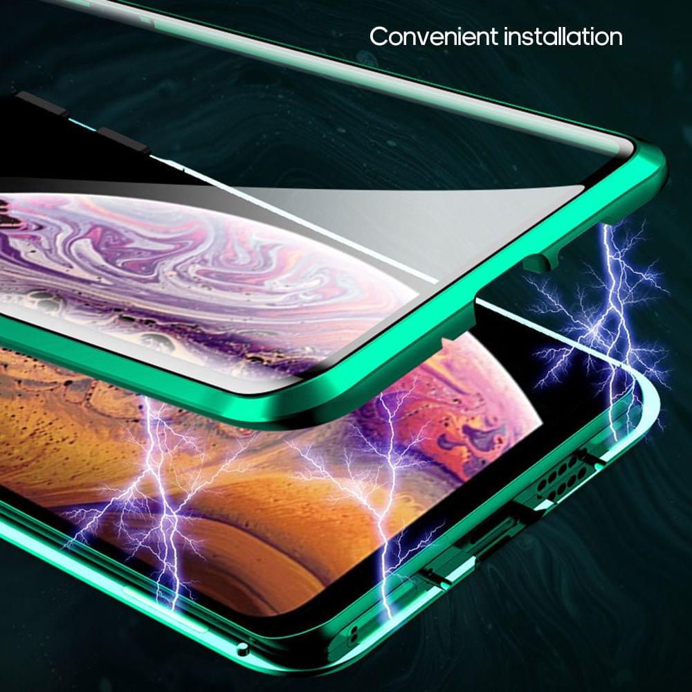 Phone Cover Double-sided Glass Compatible with iPhone - Green&iphone 11 pro