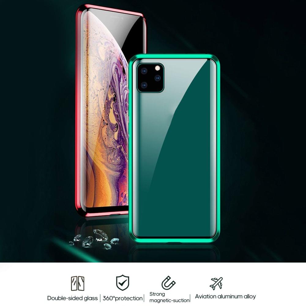 Phone Cover Double-sided Glass Compatible with iPhone - Green&iphone 11 pro