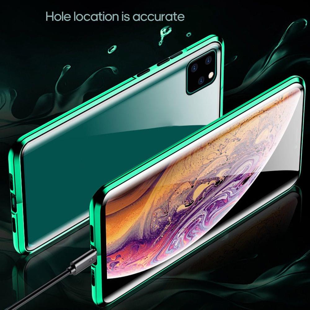 Phone Cover Double-sided Glass Compatible with iPhone - Green&iphone 11 pro