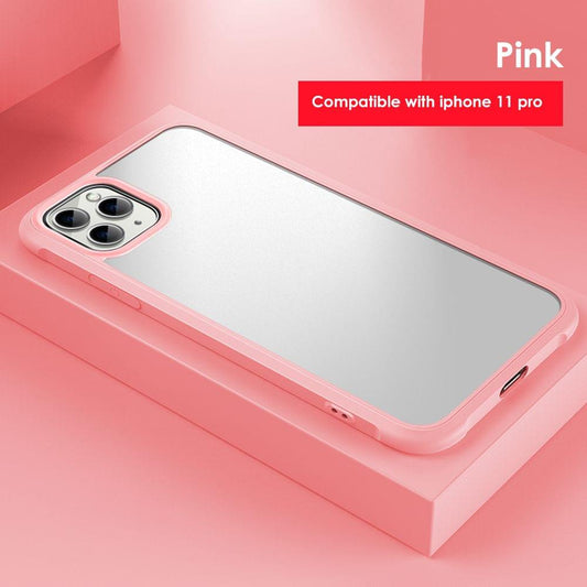 Phone Cover Frosted Compatible with iPhone 11 pro - Pink&iphone 11 pro