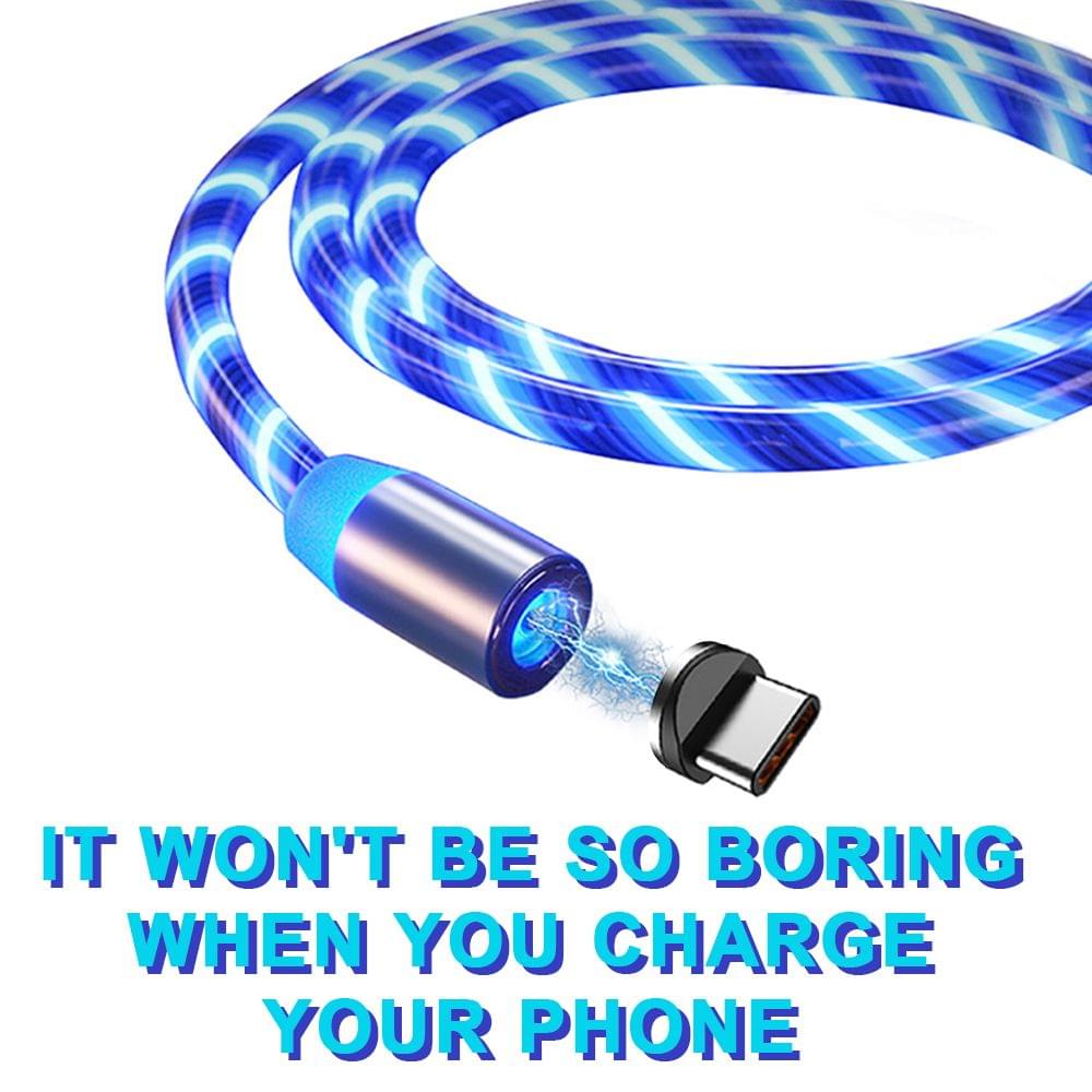 1M / 2M Magnetic Charging Cable Fast Charge Mobile Phone - 2M & for Type-C