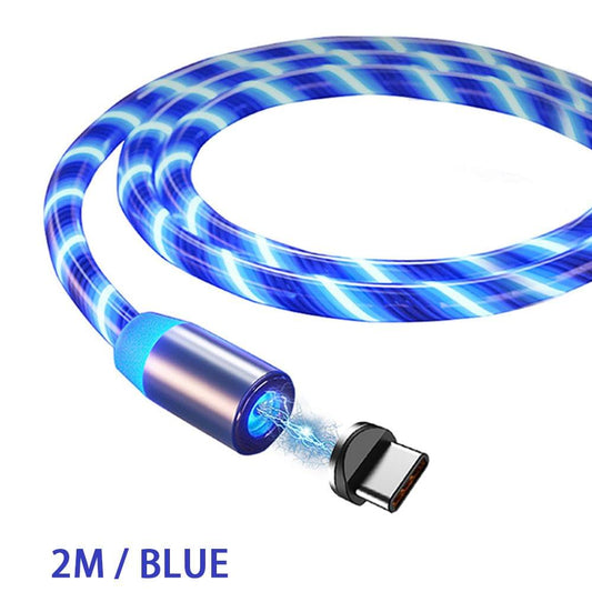 1M / 2M Magnetic Charging Cable Fast Charge Mobile Phone - 2M & for Type-C