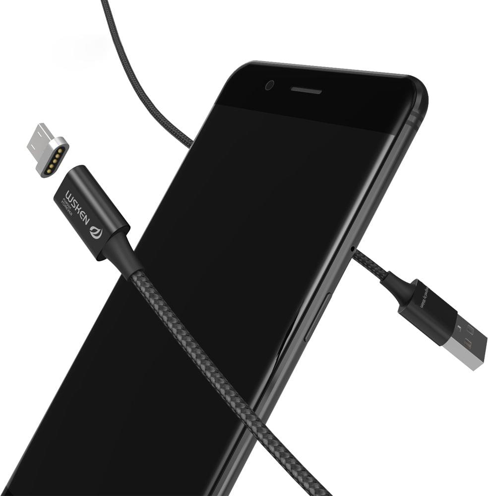 WSKEN X-Cable Lite Metal Magnetic Cable Micro USB Cable LED