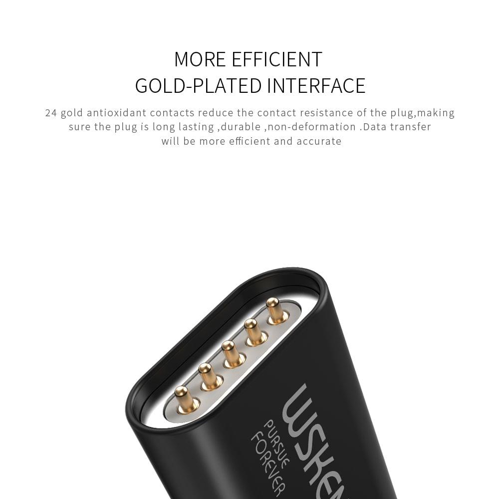 WSKEN X-Cable Lite Metal Magnetic Cable Micro USB Cable LED
