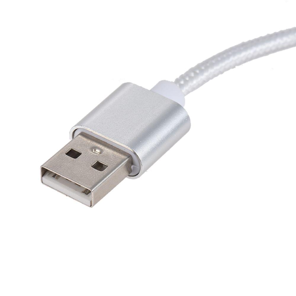 3.3Ft USB 2.0 to Micro USB + Type C + Lightning Charging