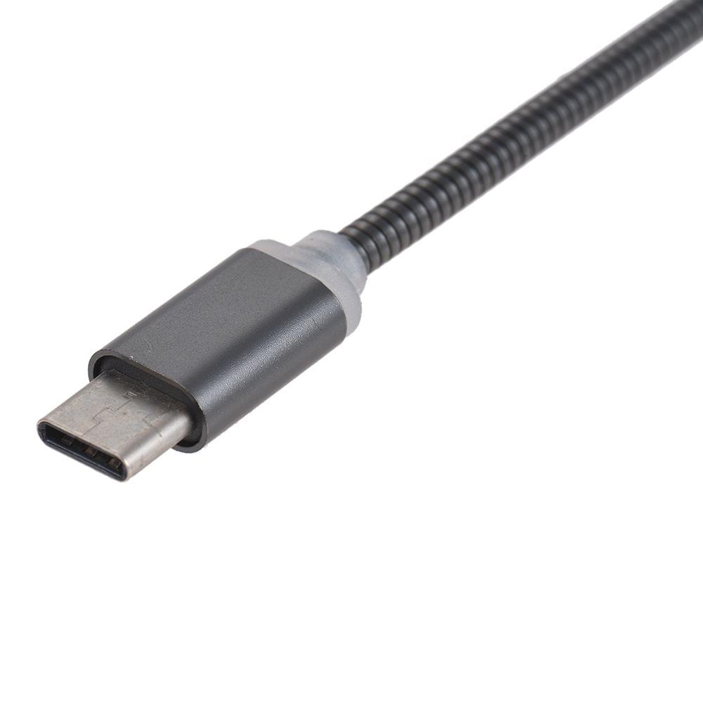 3.3Ft Android USB-C Type-C Metal Spring Charging Cable Sync