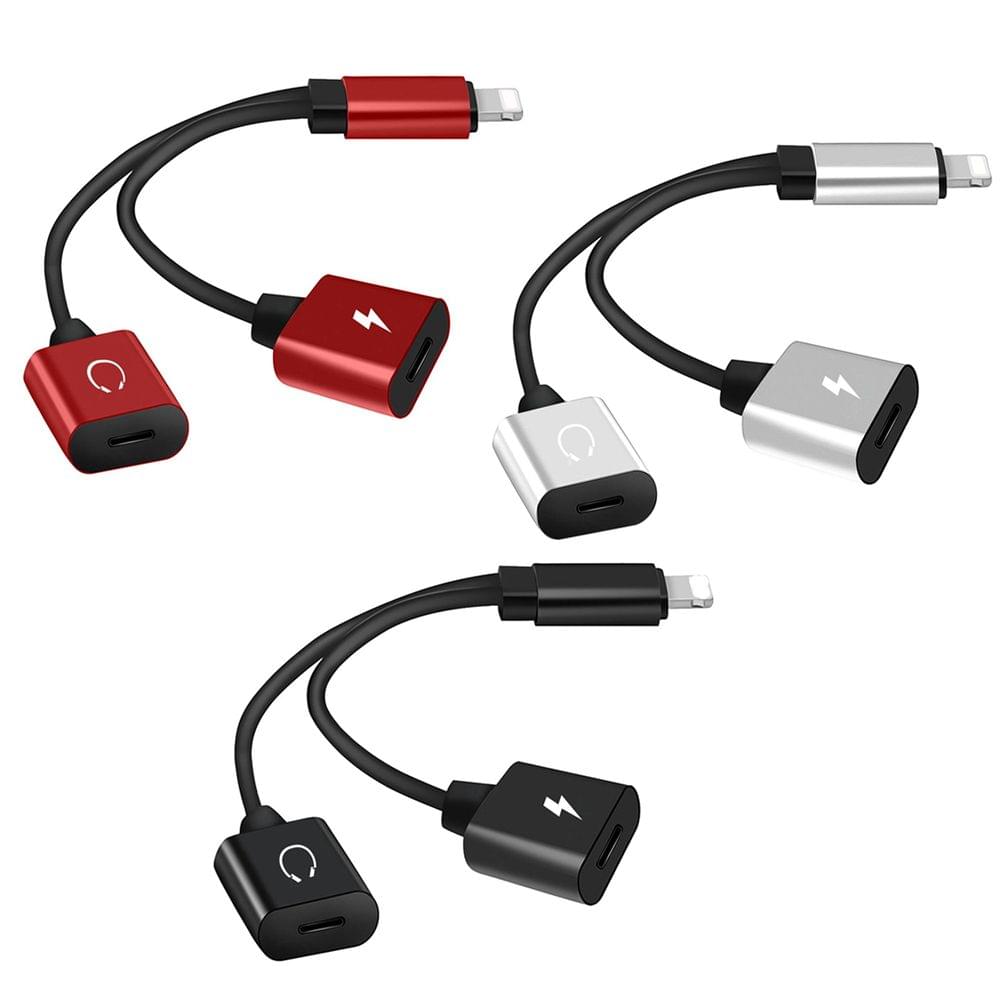 Mini Lightning Splitter Adapter Audio AUX Converter Adapter