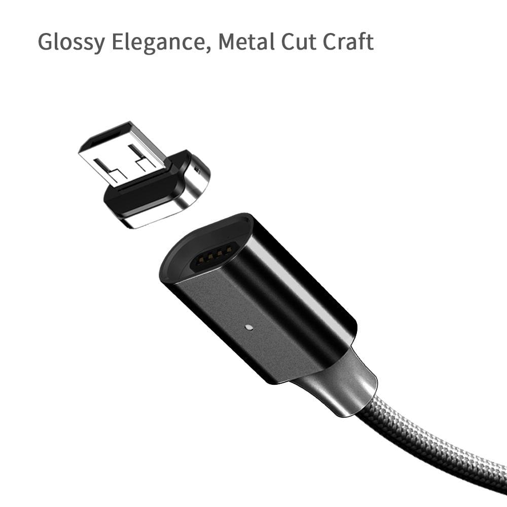 WSKEN X2 1M 3.28ft Magnetic Android Micro USB Cable LED - 3.28ft 1m