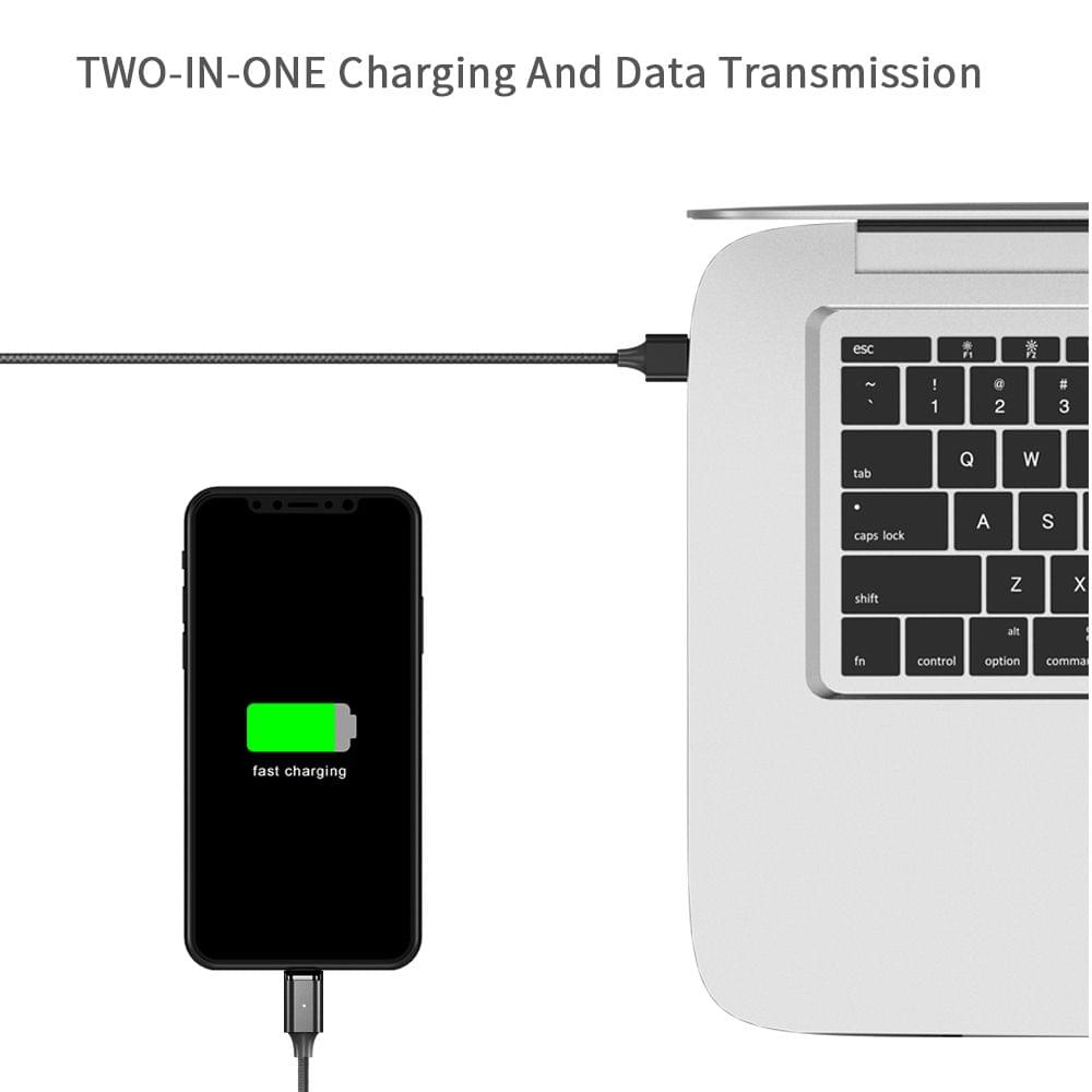 WSKEN X2 1M 3.28t Lightning Magnetic Cable for iPhone iPad - 1m 3.28ft