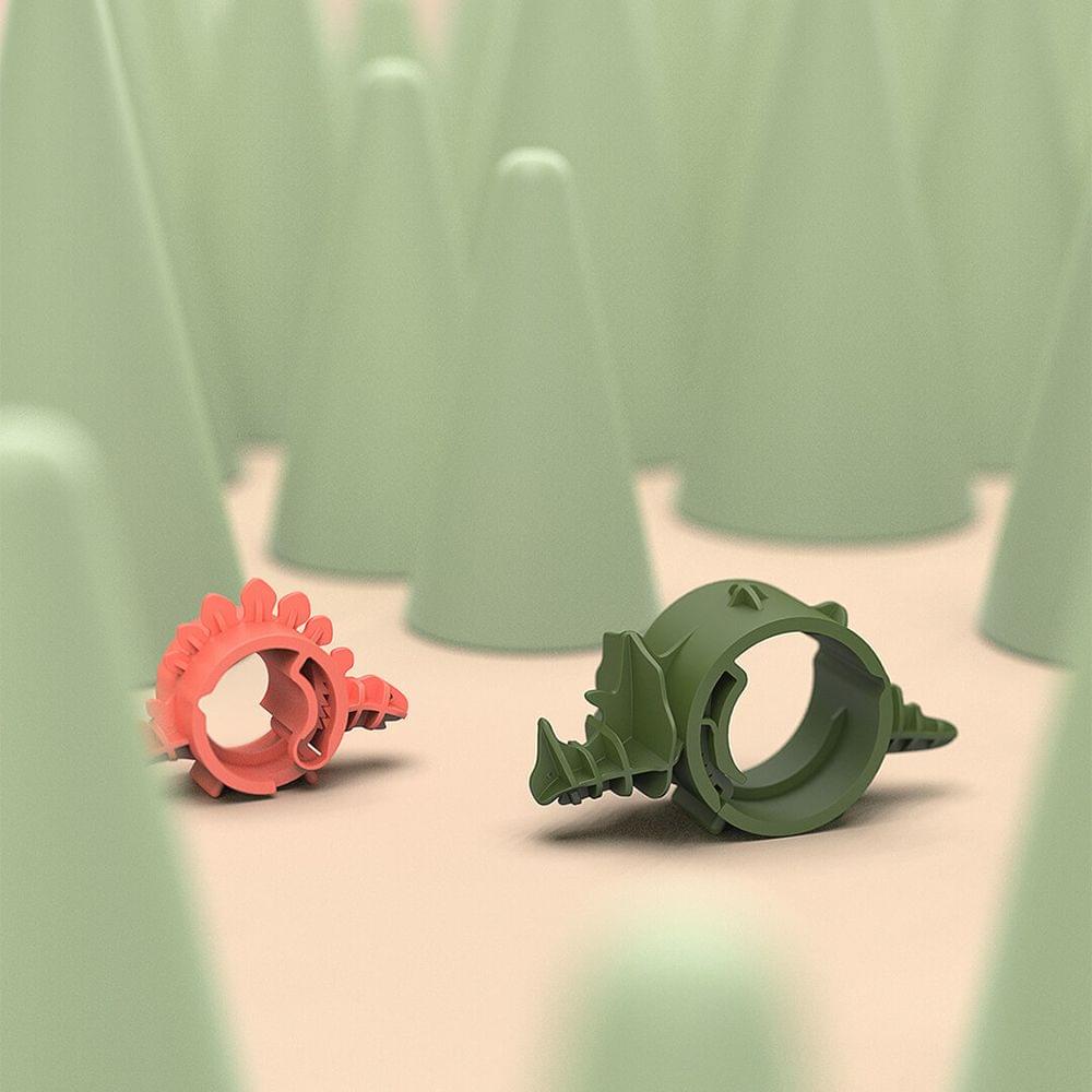 4pcs/lot Xiaomi Youpin Wire Tie Cable Manager with Fasteners - 4PCS-lot Red & Green