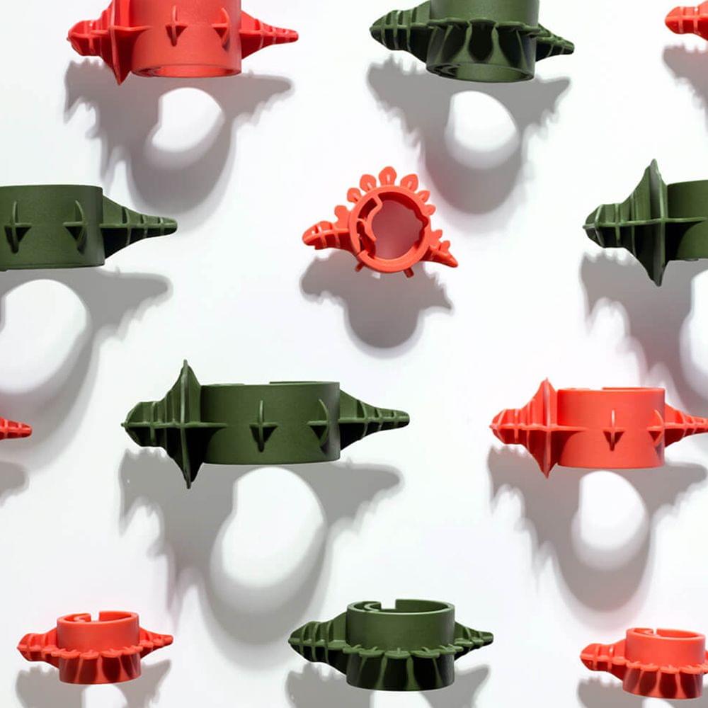 4pcs/lot Xiaomi Youpin Wire Tie Cable Manager with Fasteners - 4PCS-lot Red & Green