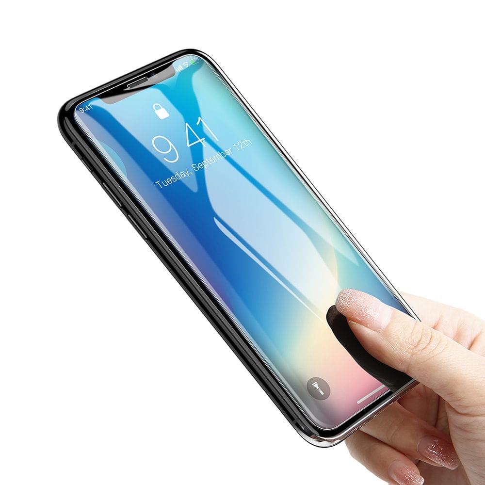 Baseus 0.3mm Full-screen Curved Steel Film Anti-Slip Screen - For iP XR 6.1inch