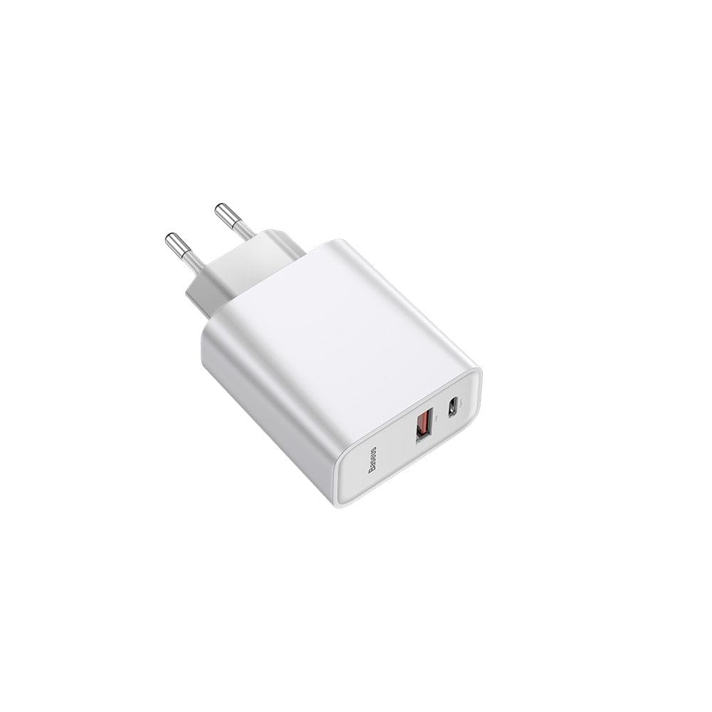 Baseus Speed Dual QC3.0 Quick Charger Type-C+USB Ports 30W - Type-C & USB