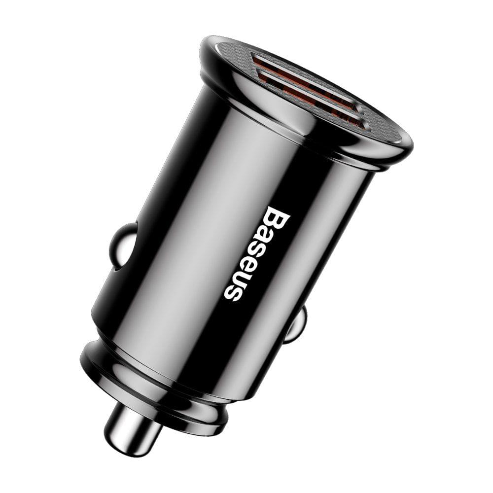 Baseus Circular Intelligent Car Charger 2 USB QC3.0 Quick