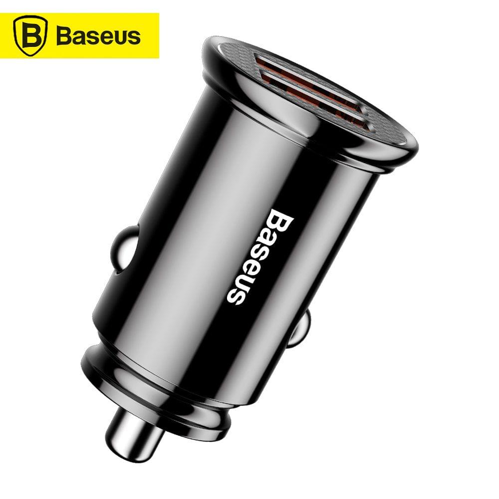 Baseus Circular Intelligent Car Charger 2 USB QC3.0 Quick