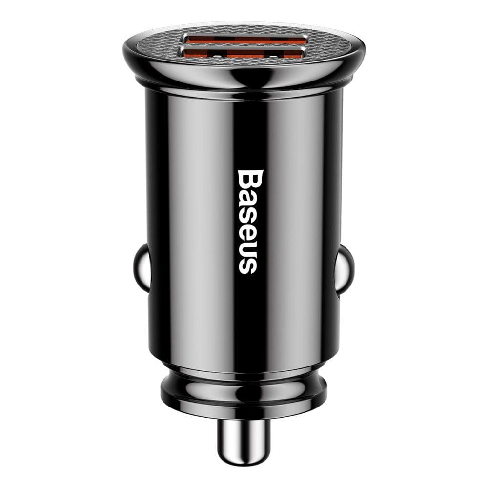 Baseus Circular Intelligent Car Charger 2 USB QC3.0 Quick