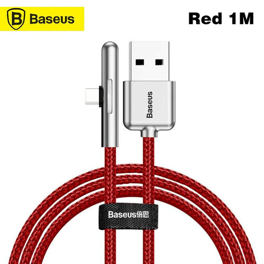 Baseus T-Shape Angled Nylon Cable USB Type C Cable HW Dash - 1m