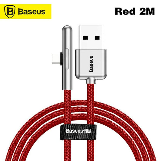 Baseus T-Shape Angled Nylon Cable USB Type C Cable HW Dash - 2m