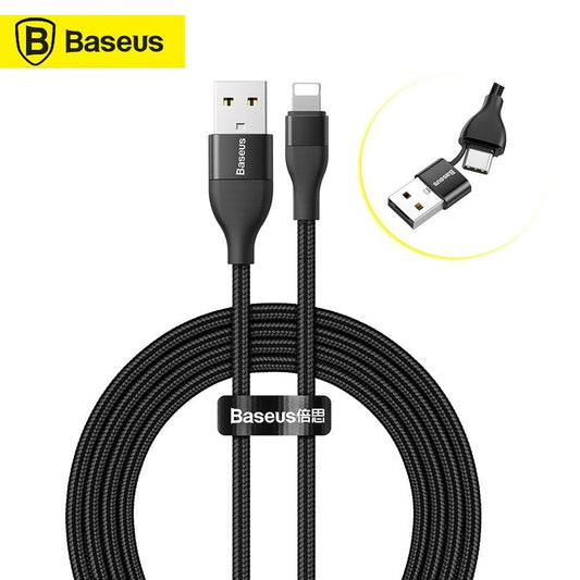 Baseus 2 in 1 PD Charging Cable Dual Output Cable Type-C to