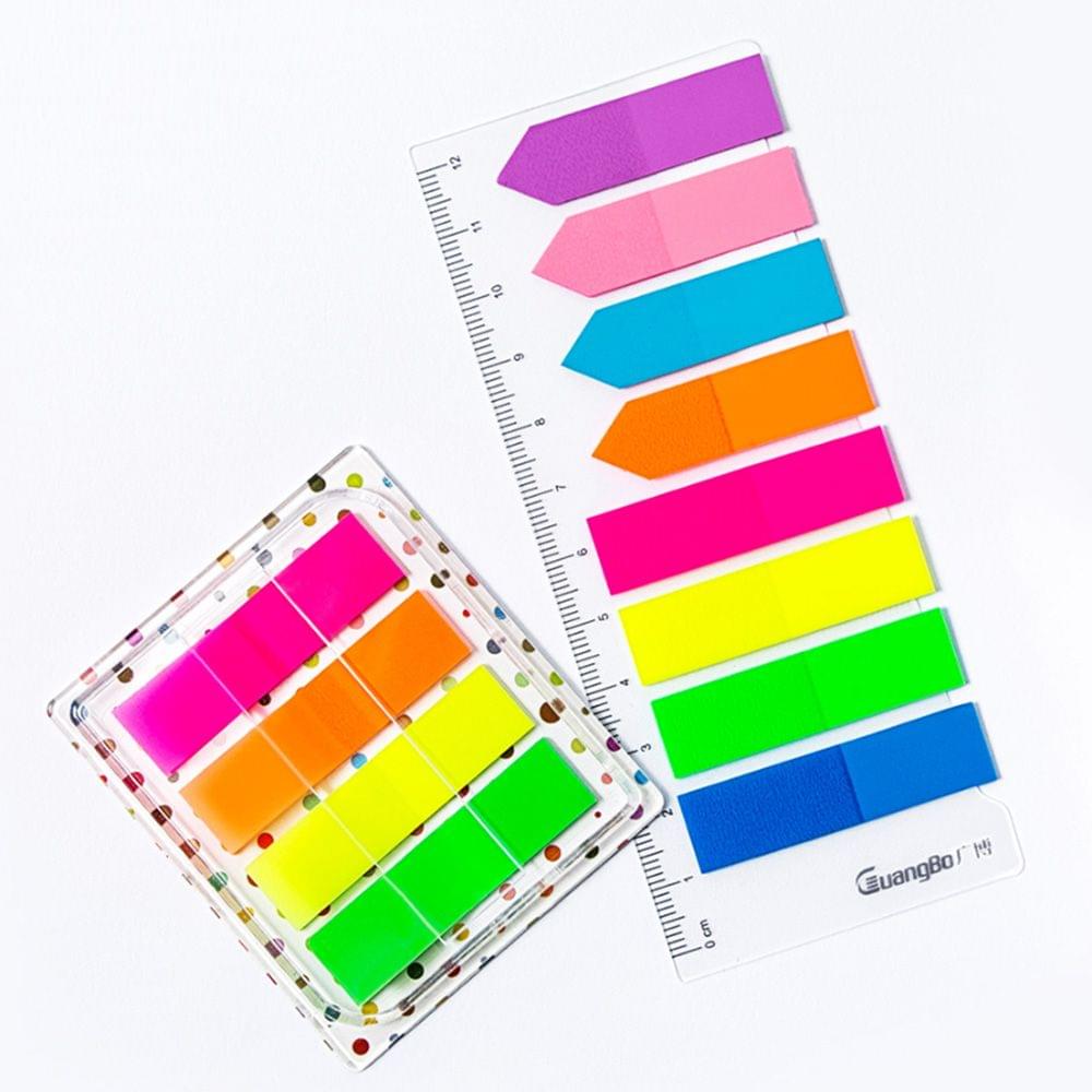 240Pages Xiaomi Youpin Guangbo Fluorescent Indication Label - 8 colors with Scale