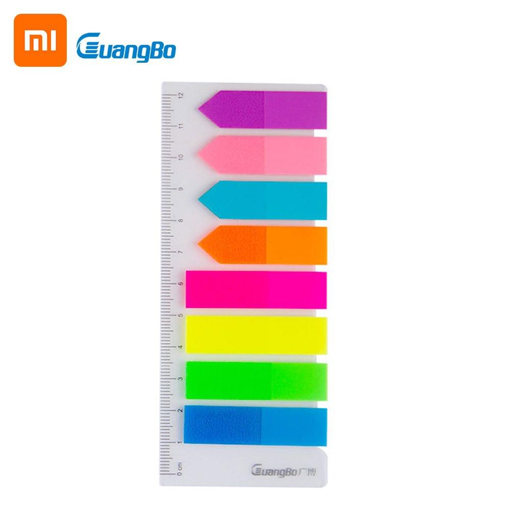 240Pages Xiaomi Youpin Guangbo Fluorescent Indication Label - 8 colors with Scale