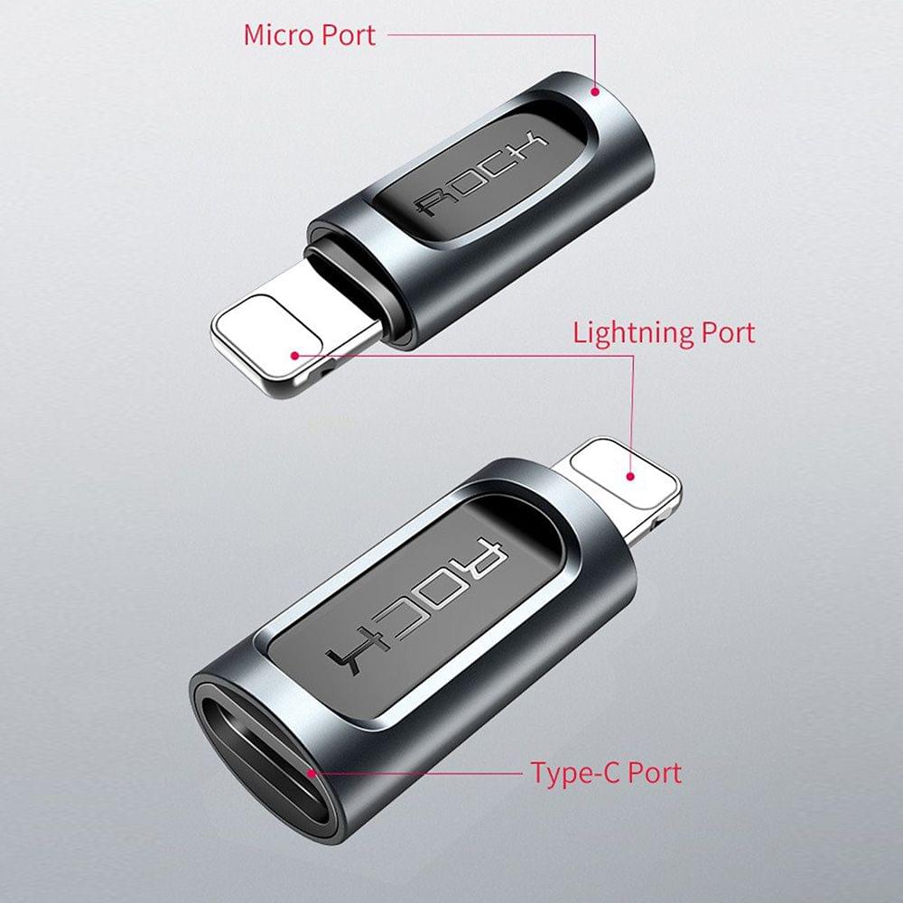 ROCK TYPE C TO Lightning Adapter For iPhone iPad