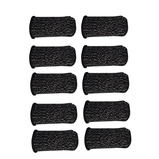 Gaming Finger Sleeve Touchscreen Thumb Sleeve Sensitive - Type A with black hem 10pcs