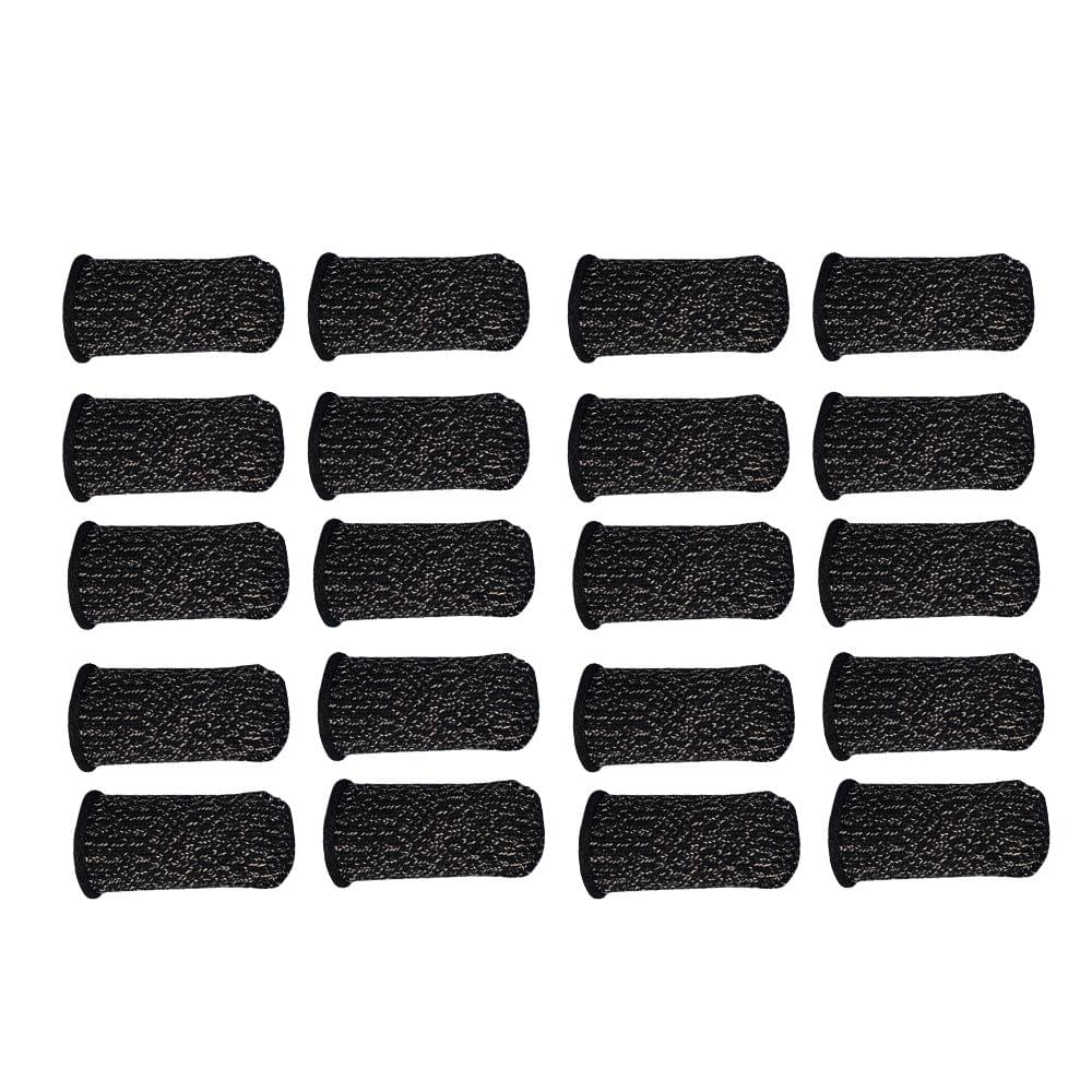 Gaming Finger Sleeve Touchscreen Thumb Sleeve Sensitive - Type A with black hem 20pcs