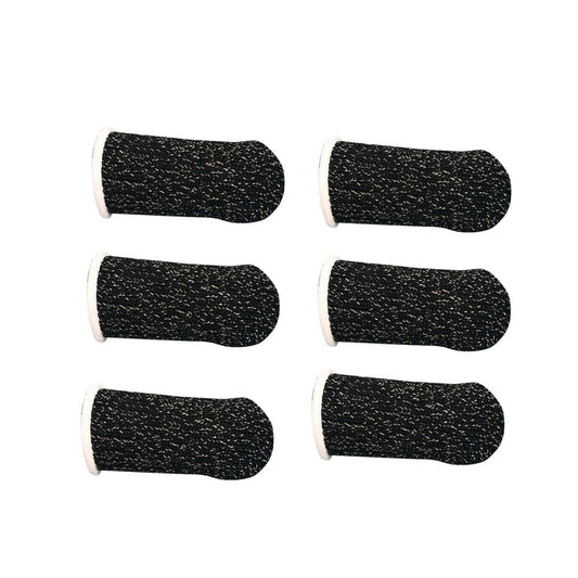 Gaming Finger Sleeve Touchscreen Thumb Sleeve Sensitive - Type A with white hem 6pcs