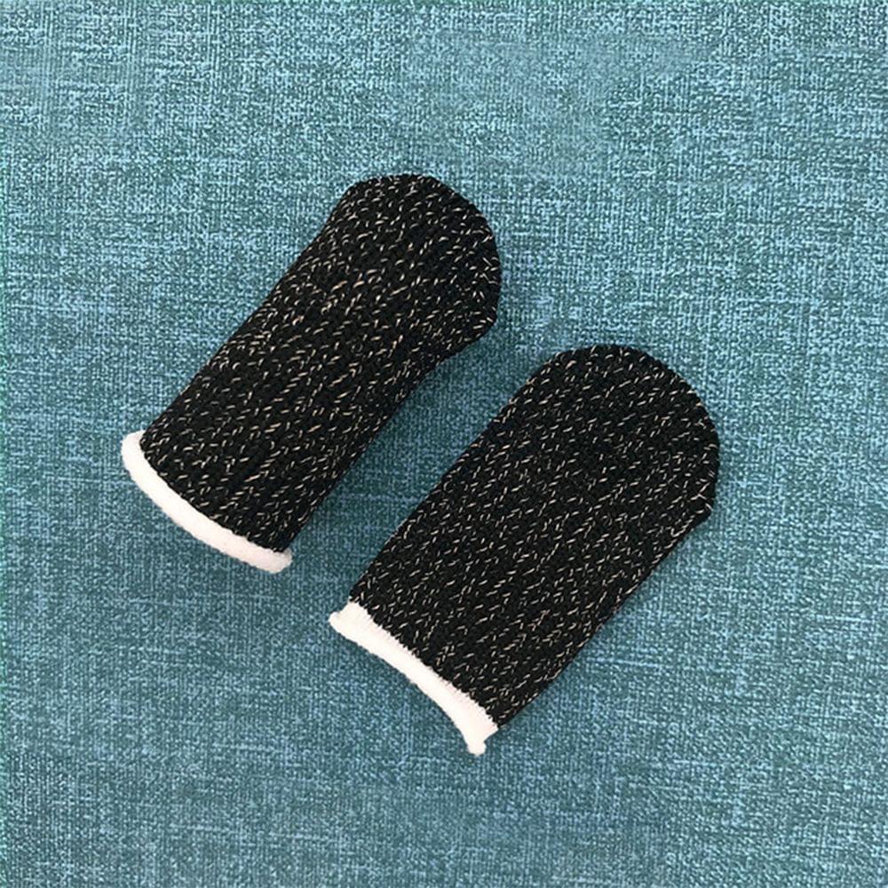 Gaming Finger Sleeve Touchscreen Thumb Sleeve Sensitive - Type A with white hem 8pcs