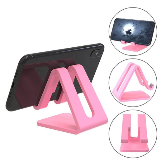 Cell Phone Tablet Stand Desk Thick Case Friendly Phone - Pink Plastic