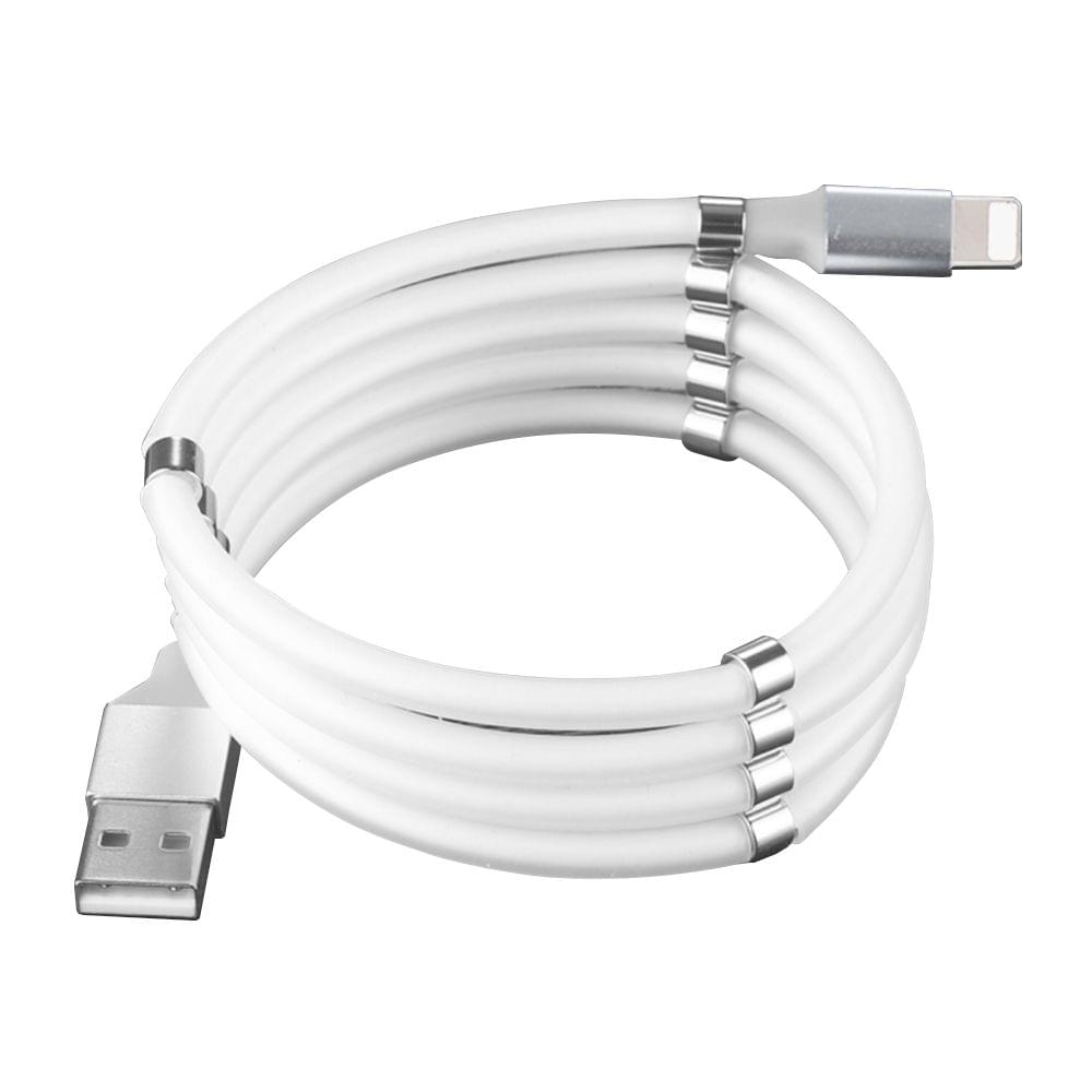 3ft Lightning Magnetic Charging Cable Tangle-Free Data 4A - Lightning