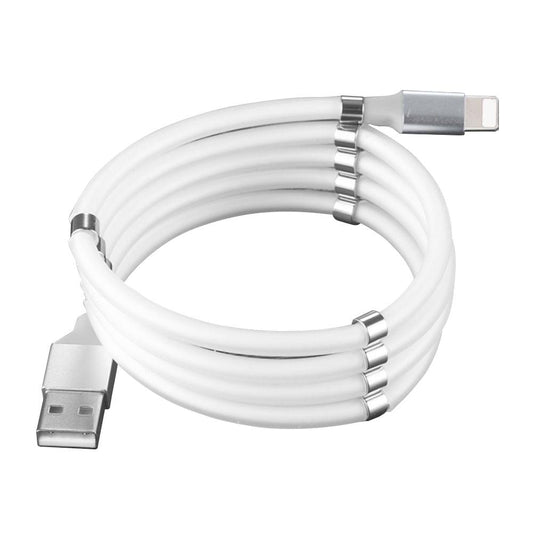 3ft Lightning Magnetic Charging Cable Tangle-Free Data 4A - Lightning