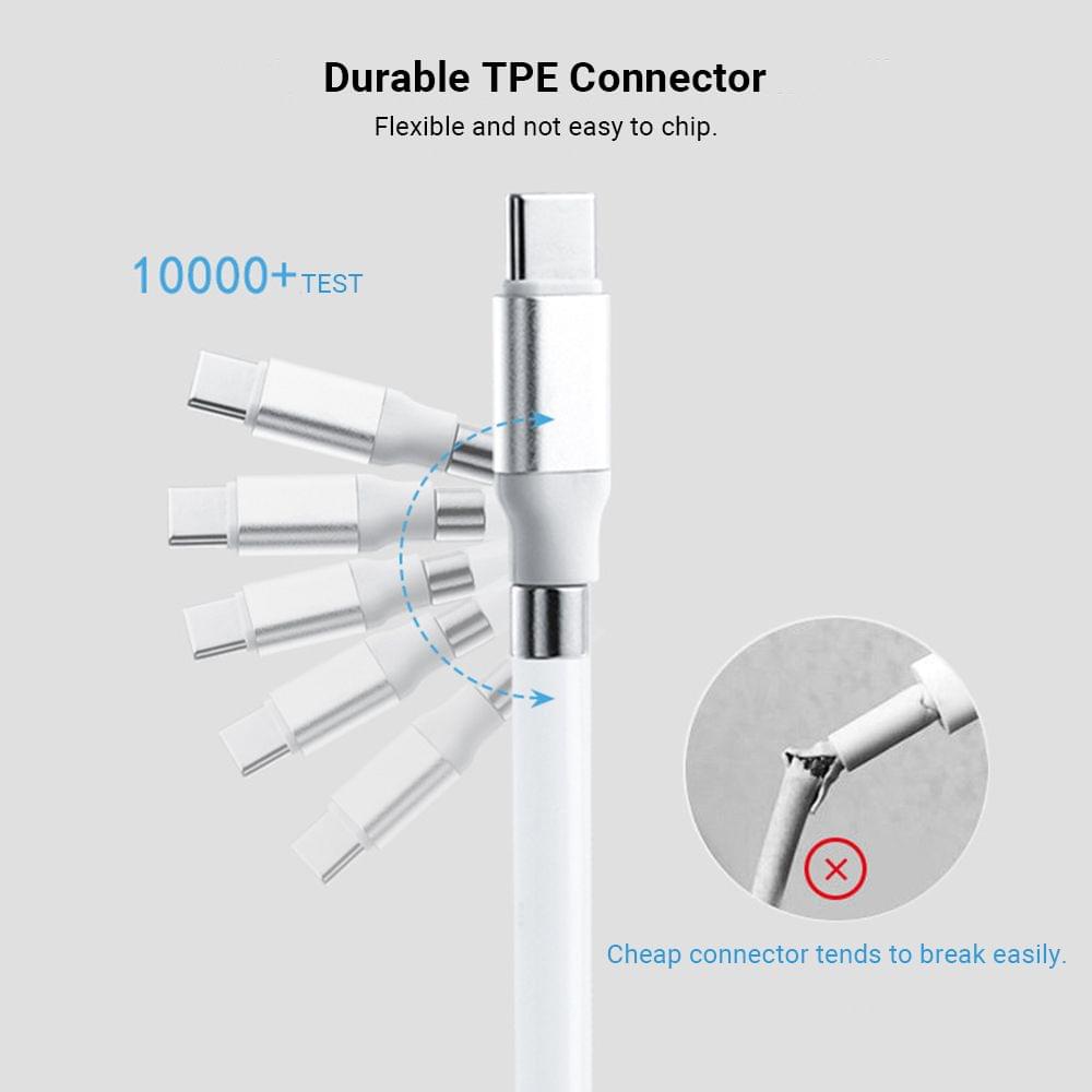 3ft Lightning Magnetic Charging Cable Tangle-Free Data 4A - Lightning