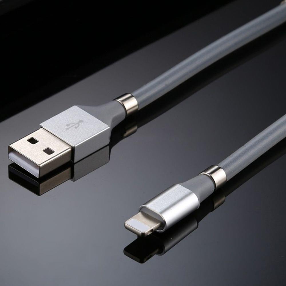 3ft Lightning Magnetic Charging Cable Tangle-Free Data 4A - Lightning