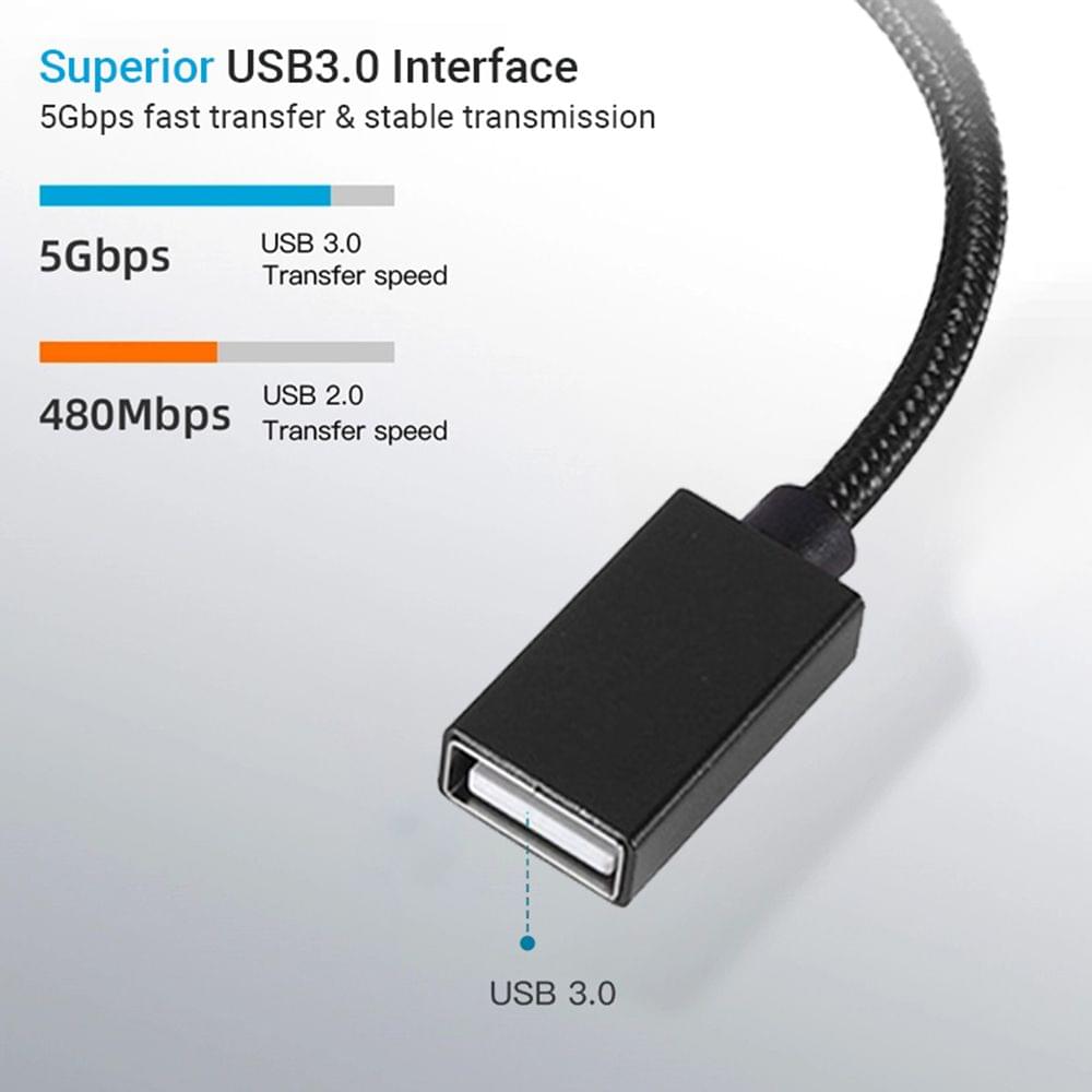 2 in 1 USB OTG Cable Type-C/Micro USB to USB 3.0 Adapter