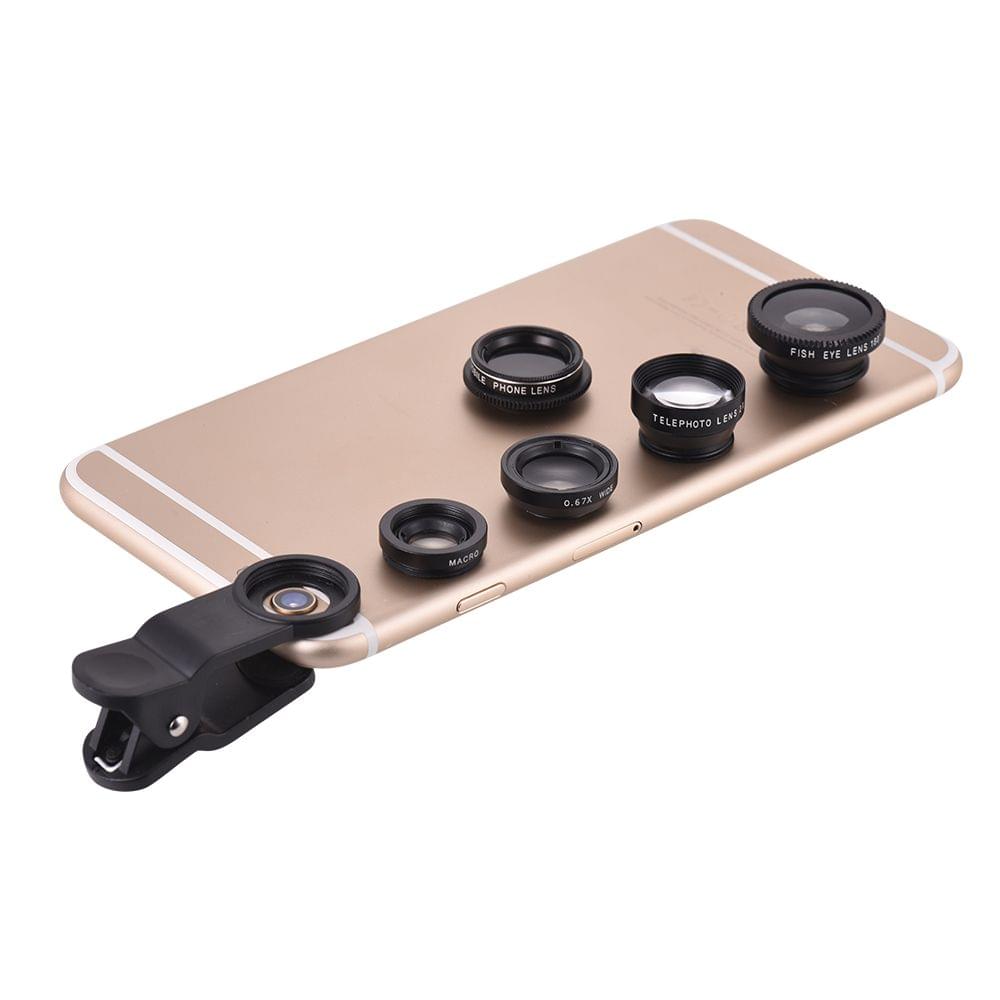 Universal Mobile Phone Clip-on Lens Phone Lens Kit 0.67x