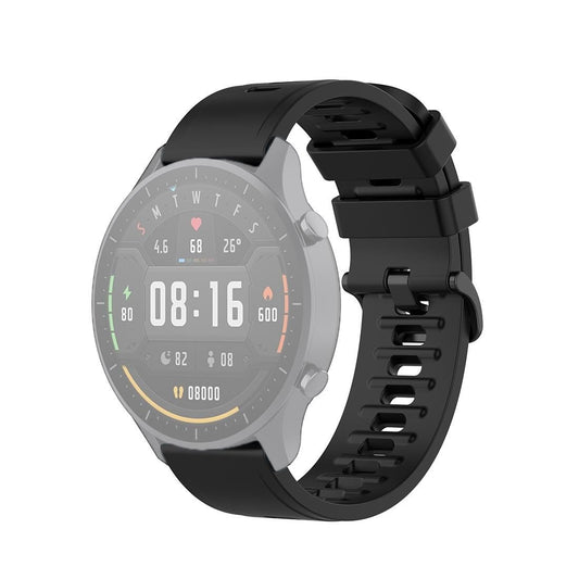 For Xiaomi Watch Color 22mm Quick Release Clasp Silicone Wrist Strap Watchband (Black)