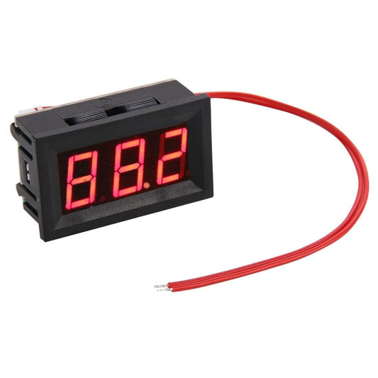 V27A 2 Wires AC 60-500V Green Display LED Digital Display Voltmeter (Style3)