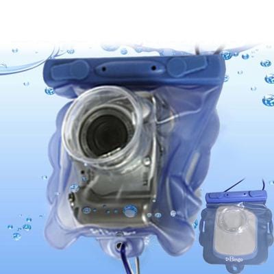 Bingo Waterproof Bag for Digital Camera, Size: 150 x 140 mm, Lens Dia. / Length: 58 / 31 mm (Blue)