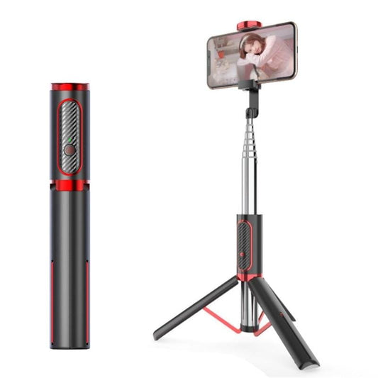 M18 Portable Selfie Stick Remote Control Mobile Phone Holder (Red)