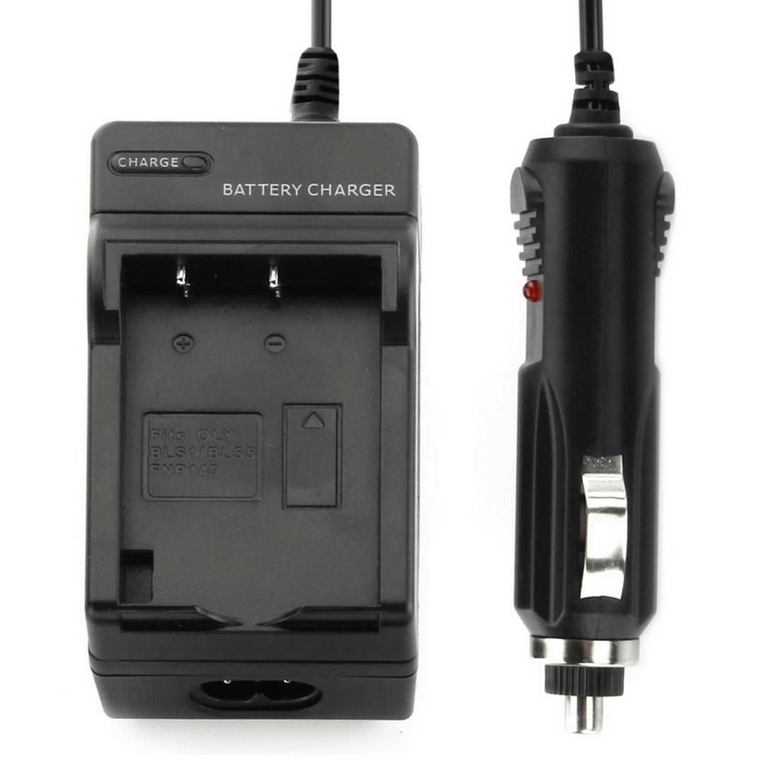 Digital Camera Battery Charger for OLYMPUS BLS1 (Black)